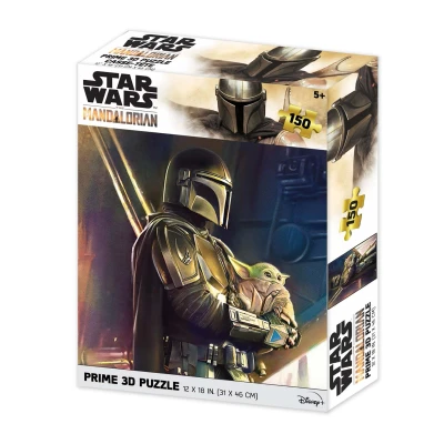 Afbeelding van Series,The Mandalorian lenticular Mando 200 piezas Does Not Apply lenticulaire puzzel The en Grogu 150 stukjes, 33061, meerkleurig, único
