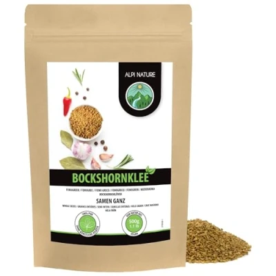 Afbeelding van Fenegriekzaden, heel (500 g), 100% natuurlijk, natuurlijk zonder additieven, veganistisch