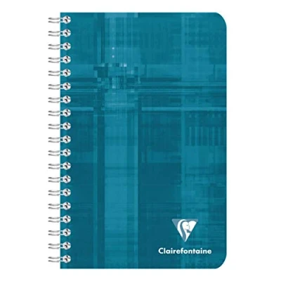Afbeelding van Clairefontaine Spiraalblok, 11 x 17 cm, geruit, 90 g, vellen, verschillende kleuren, 5 stuks