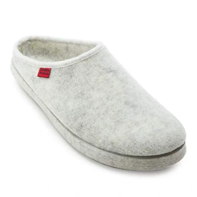 Afbeelding van Andrés Machado Heren en dames pantoffels voor de winter slippers AM001 stof viltvoering rubberen zool kleine grote schoenmaten 26 tot 50, Wit.