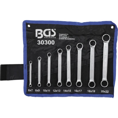 Afbeelding van BGS Ringsleutelset vlak 6 22 mm 8 delig