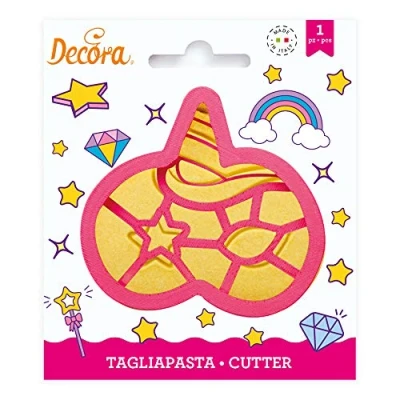 Afbeelding van Decora 255100 deegsnijder masker eenhoorn, kunststof