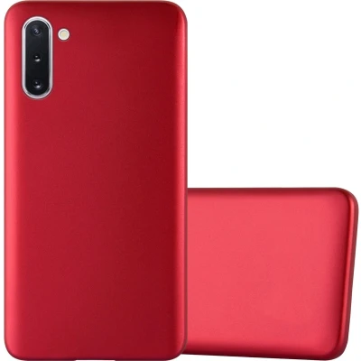 Afbeelding van Cadorabo Hoesje geschikt voor Samsung Galaxy NOTE 10 in METALLIC ROOD Beschermhoes gemaakt van flexibel TPU silicone Case Cover