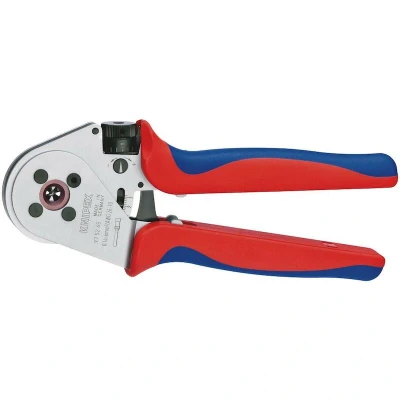 Image de KNIPEX 97 52 65 A pince à sertir quatre fils pour contacts torsadés avec poignées multi composants chromées 250 mm