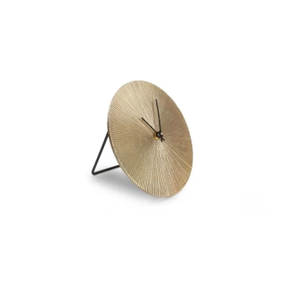 Afbeelding van Tafelklok 26cm Goud Ribble zone 825037