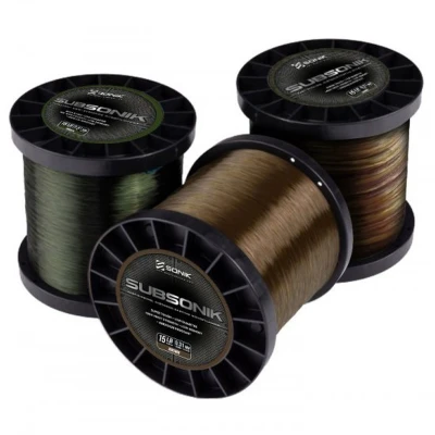 Afbeelding van Sonik Subsonik Brown 25lbs 3000m 0.41mm Nylon vislijn