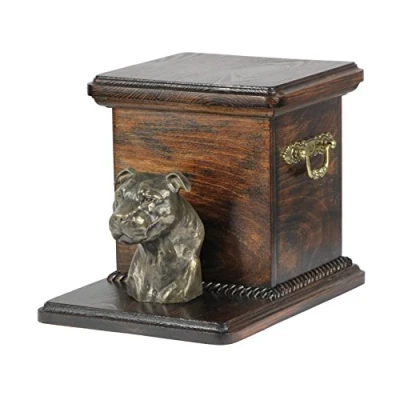 Afbeelding van Elegante urn hond voor American Staffordshire Terrier met hondenbuste