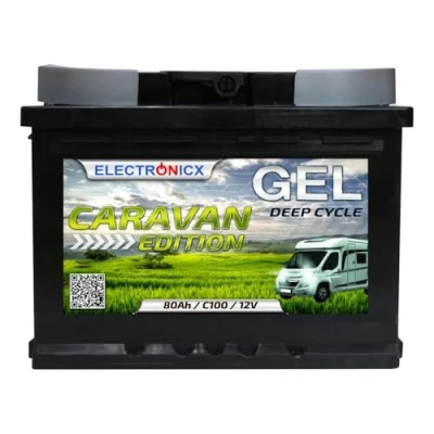 Afbeelding van Gel Accu 80 Ah Caravan Edition Camping, Zonne energie Trage Ontlading Draagbare energie, Camping Auto Batterij Zonnepaneel