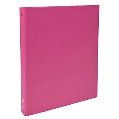 Afbeelding van Exacompta Ringmap Ringband Klapper Harde Kaft Polypropyleen 4 ringen 30mm A4 Roze