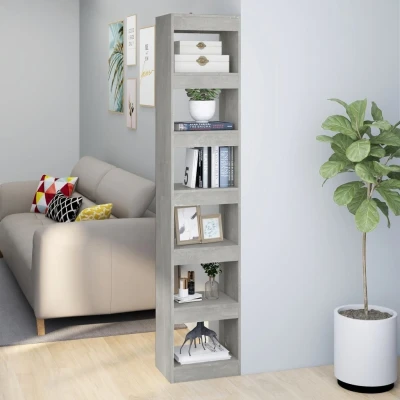 Afbeelding van Boekenkast/kamerscherm 40x30x198 cm betongrijs