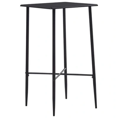 Afbeelding van Bartafel 60x60x111 cm MDF zwart