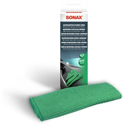 Afbeelding van SONAX Microfiber glas+interieur doek (1 stuk) reinigt ramen, spiegels, dashboard en plastic Ref: 04984000
