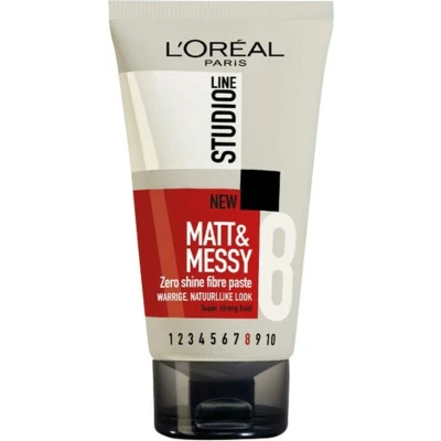 Afbeelding van 1+1 gratis: L&#039;Oréal Studio Line Matt &amp; Messy Zero Shine Fibre Paste 150 ml