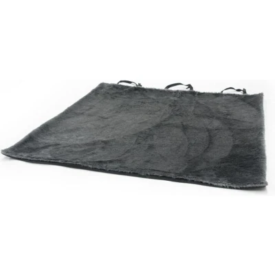 Afbeelding van Foulard / auto kleed teddy grijs 140x140 cm