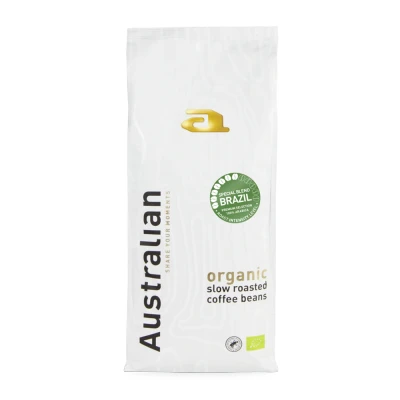 Afbeelding van Australian Homemade Koffiebonen Slowroast Dark 1 Kilo BIO 2x Groot Pak (totaal 2 kilo)