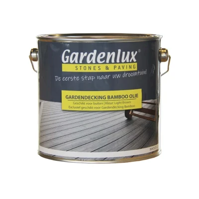 Afbeelding van Gardendecking bamboo vlonderplank olie 2,5 liter Light Brown