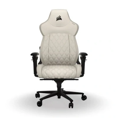 Afbeelding van CORSAIR TC500 LUXE Gamingstoel, hoogwaardige ademende stof, brede stoelen, in vijf richtingen verstelbare armleuningen, lendensteun, Frost