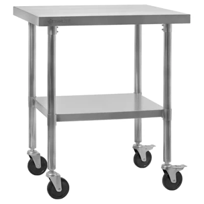 Afbeelding van Mahlzeit Roestvrijstalen tafel 70 x 60 85 cm Werktafel, keukentafel, bereidingstafel, horecatafel, serveertafel, keukentafel