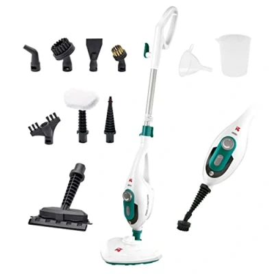Afbeelding van Di4 Steamclean Multi10 Max 10 in 1 Stoombezem Multifunctionele Reiniger, 1500W, Verwijdert 99,9% van Virussen en Bacteriën, Uitschuifbare telescopische steel, Maximale Stoomafgifte
