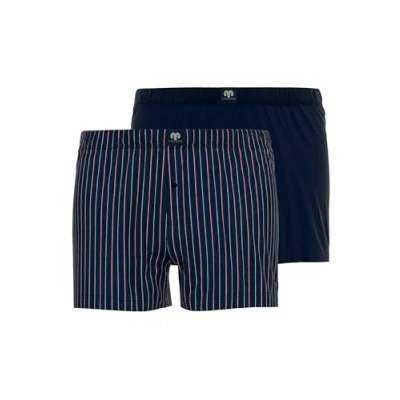 Afbeelding van Ceceba FOXE 2 PACK Boxershorts, Heren, Maat: XL, Navy/red