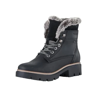 Afbeelding van Tamaris Snowboots, Dames, Maat: 41, Black Leer