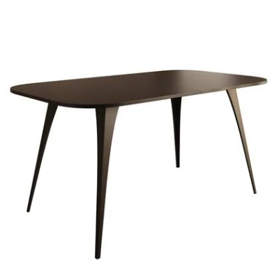 Afbeelding van Meubella Eetkamertafel Flix Zwart 160 cm Uitschuifbaar