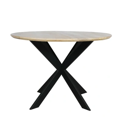 Afbeelding van StarFurn Eettafel Ferris Eiken Rond 110cm Naturel