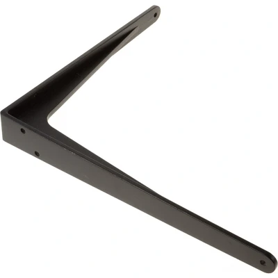 Afbeelding van Dulimex Plankdrager Herakles aluminium zwart 340 x290 ES 7035B 150kg