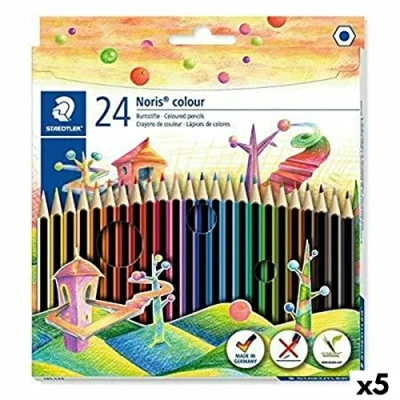 Afbeelding van Kleurpotloden Staedtler Noris Colour Wopex Set Multicolour (5 Stuks)