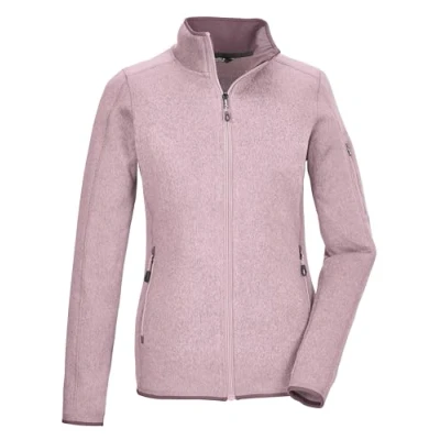 Afbeelding van Killtec KOW 111 Fleecevest Dames Lange rits fleece Light Mallow Tonal Mel.