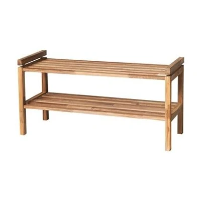 Afbeelding van Rowico Home Confetti houten schoenenrek naturel 80 x 30 cm