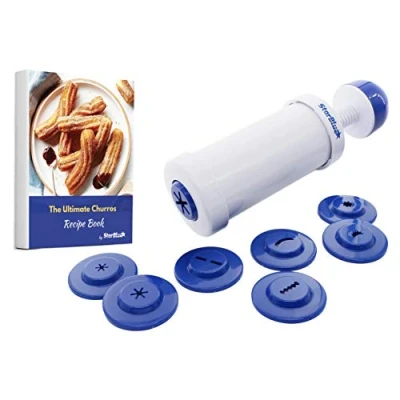 Afbeelding van StarBlue Churrera, Churros en Chichi apparaat, met receptenboek, accessoire voor het maken van in 8 verschillende vormen
