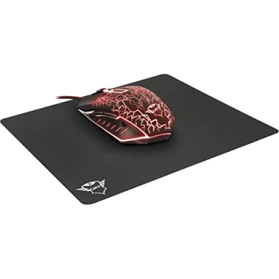 Afbeelding van Trust GXT783 Izza Gaming Bundel Muis &amp; Muismat Zwart