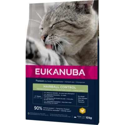 Afbeelding van Eukanuba Kattenvoer Adult Hairball Control 10 kg