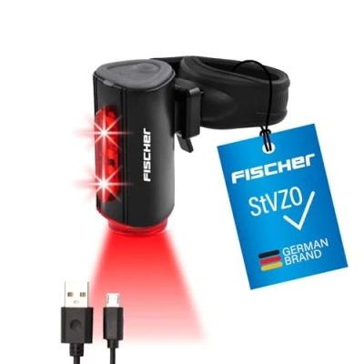 Afbeelding van FISCHER FAHRRAD TWIN Achterlicht LED Zwart