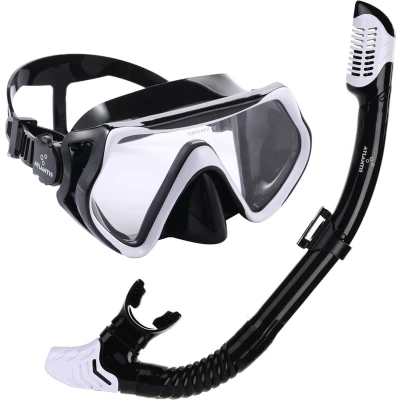 Afbeelding van Atlantis Borneo Combo Snorkelset Black White Zwart Duikbrillen &amp; Snorkels