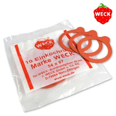Afbeelding van Weckring 54 x 67 per 10 stuks voor opening 60 mm