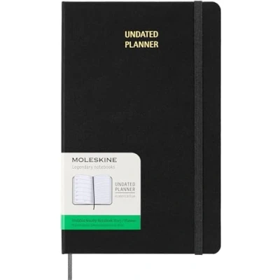 Afbeelding van Moleskine Ongedateerde Planner Wekelijks Large Zwart