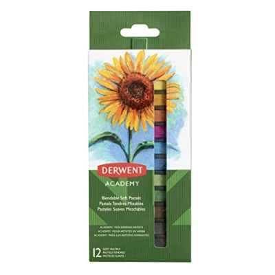 Afbeelding van Derwent softpastels Academy , blister van 12 stuks in geassorteerde kleuren