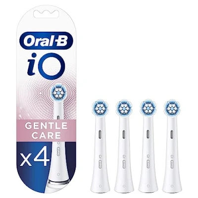 Afbeelding van Oral B IO Gentl e Buis Care Opzetborstels Wit 4 Stuks