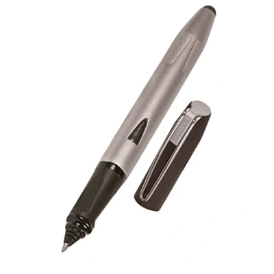 Afbeelding van ONLINE Rollerball Switch Plus Inktbalpen en touchpen voor tablets smartphones in één multifunctionele pen kantoor of basisschool, standaard inktpatronen, zilver,