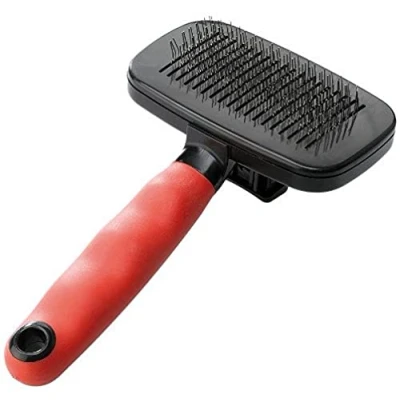 Afbeelding van Ferplast Slicker Borstel Medium Hondenvachtborstel 16.3x9.7x5.6 cm Rood Zwart