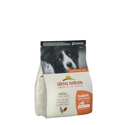 Afbeelding van Almo Nature Hond Holistic Droogvoer voor Middelgrote tot Grote Hondenrassen Maintenance Rundvlees, Kip, Lam of Zalm in 400gr, 2kg 12kg Smaak: Gewicht: Medium/Large