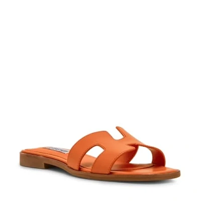 Afbeelding van Steve Madden Hadyn damessandalen, Oranje leer