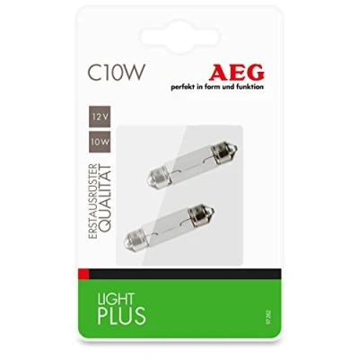 Afbeelding van AEG Automotive 97282 Light Plus lamp K10W, 12 V, 2 stuks