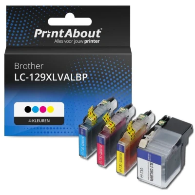 Afbeelding van Huismerk Brother LC 129XLVALBP Inktcartridge 4 kleuren Voordeelbundel Hoge capaciteit