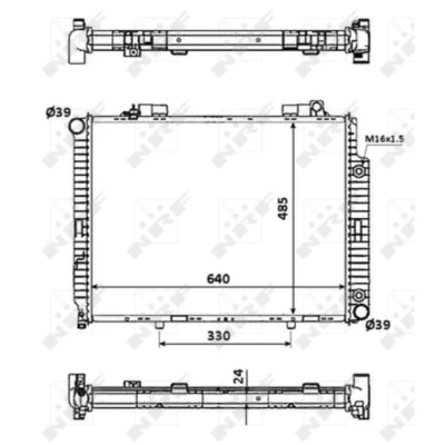 Afbeelding van Radiateur NRF 53945