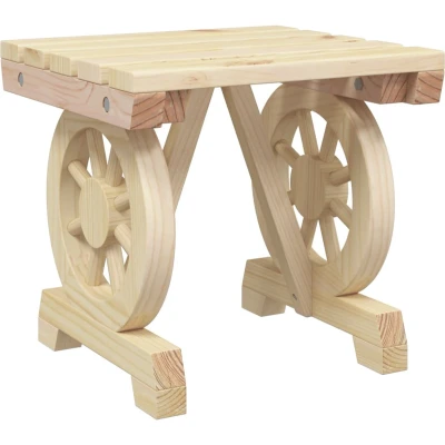 Afbeelding van Tuinvoetenbank 40x36,5x38,5 cm massief vurenhout