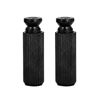 Afbeelding van RiToEasysports Tremolo Anchor Stud, 2 stuks Bridge toetsenborden en anker voor elektrische gitaar, verstelbaar, 8 mm, met koper zinklegering Floyd Pink. (zwart)