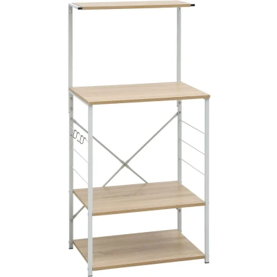 Afbeelding van Magnetronkast 60X39,6X123 Cm Bewerkt Hout